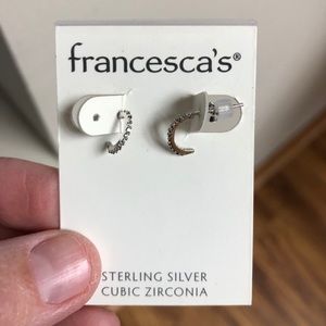 sterling silver cubic zirconia earrings